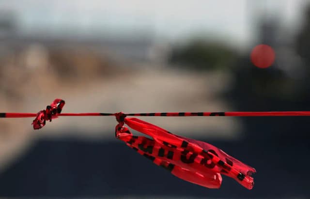 Cinta policial en México. (HERIKA MARTÍNEZ/AFP a través de Getty Images)
