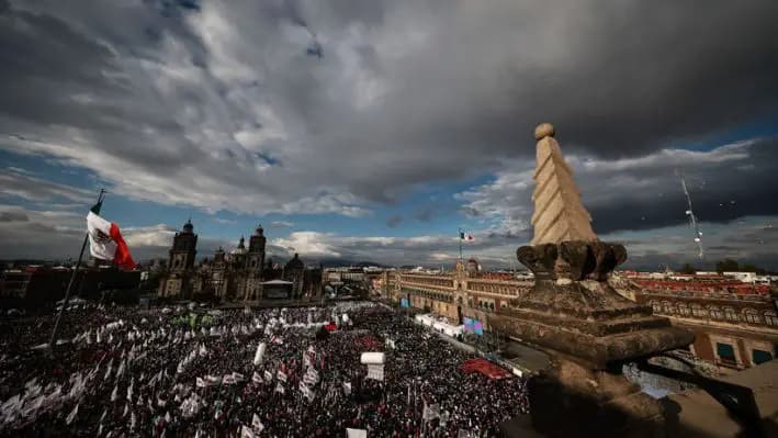 Vista general durante la toma de posesión presidencial el 1 de octubre de 2024 en la Ciudad de México, México. (Manuel Velasquez/Getty Images) 
