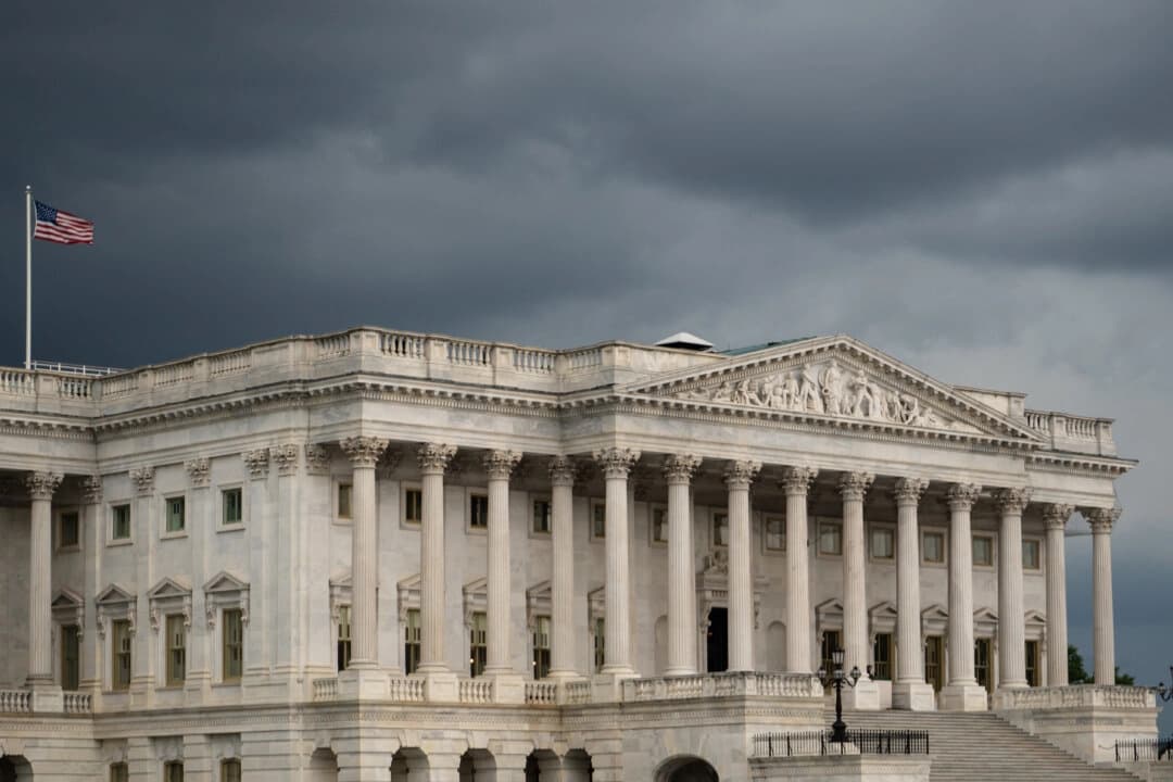El lado del Senado del Capitolio de los Estados Unidos en Washington el 14 de julio de 2025. (Madalina Kilroy/The Epoch Times)
