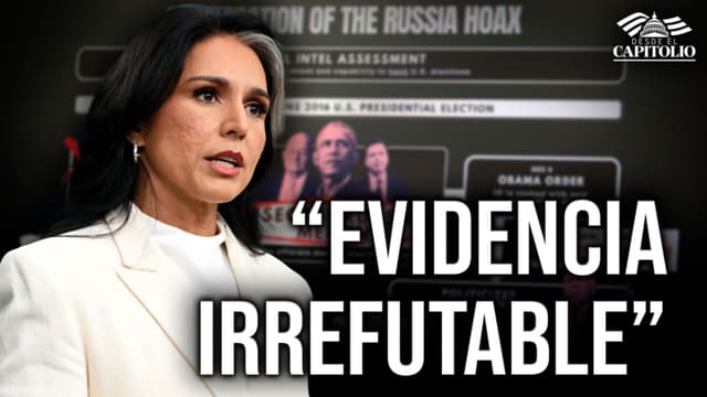 Español: La directora de Inteligencia Nacional, Tulsi Gabbard, en rueda de prensa en la Casa Blanca