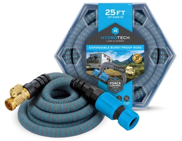 Esta imagen proporcionada por la CPSC muestra una manguera expansible a prueba de explosiones HydroTech de 5/8 de pulgada. (CPSC vía AP)