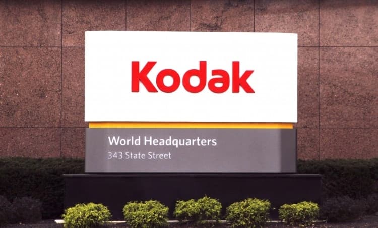 Un cartel en la sede corporativa de Eastman Kodak Co en Rochester, Nueva York, el 3 de noviembre de 2011. (Guy Solimano/Getty Images)
