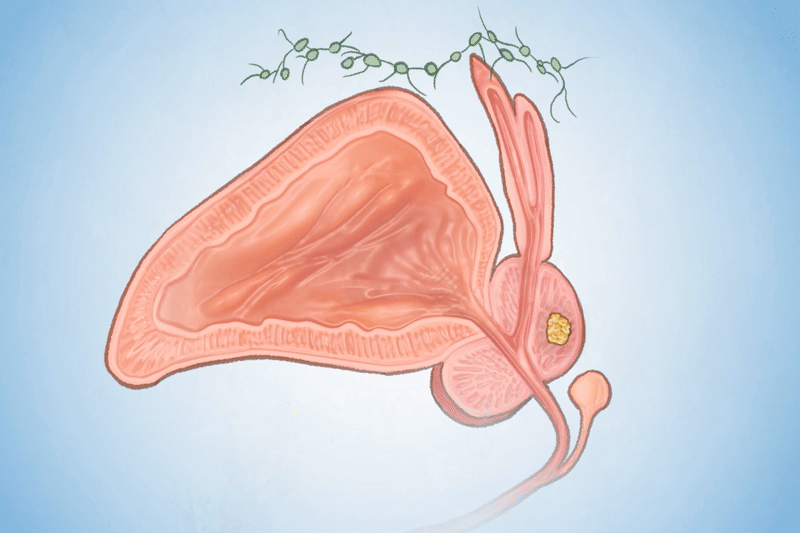 El cáncer de próstata es una enfermedad en la que crecen células anormales en la glándula prostática, que en ocasiones se extienden a otras partes del cuerpo. (Ilustración de The Epoch Times, Shutterstock)