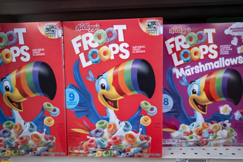 Cereales Kellogg's en una tienda de Chicago el 10 de julio de 2025. (Scott Olson/Getty Images)

