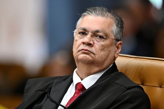 El juez Flavio Dino en la Corte Suprema de Brasil, en Brasilia, el 4 de junio de 2025. (EVARISTO SA/AFP vía Getty Images)
