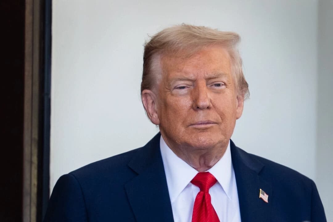El presidente Donald Trump en la Casa Blanca el 25 de agosto de 2025. (Madalina Kilroy/The Epoch Times)
