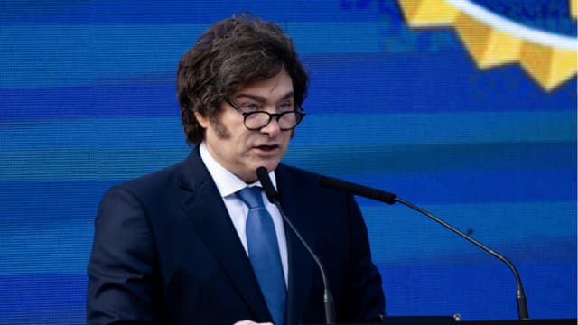 El presidente de Argentina, Javier Milei, el 17 de junio de 2025 en Buenos Aires, Argentina. (Tomas Cuesta/Getty Images)