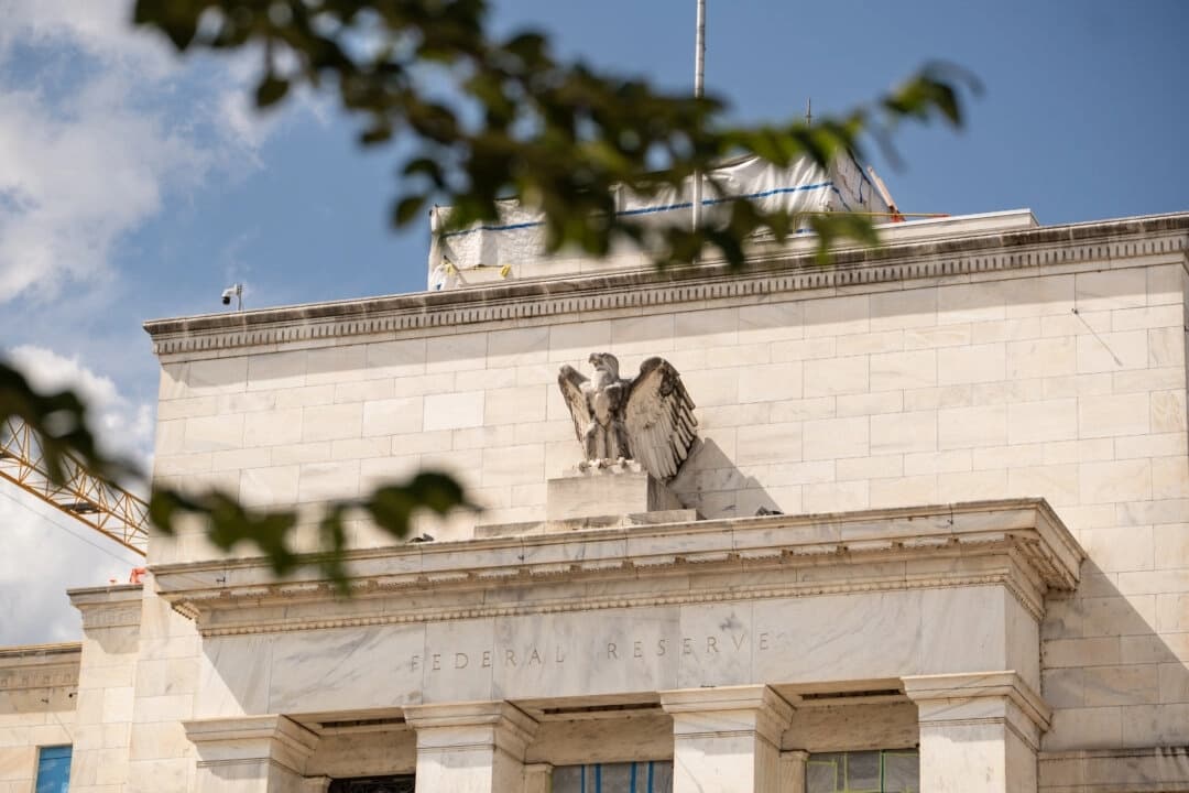 La Reserva Federal en Washington, el 21 de julio de 2025. (Madalina Kilroy/The Epoch Times)
