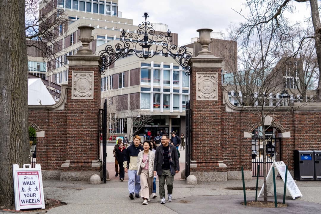 Universidad de Harvard en Cambridge, Massachusetts, el 16 de abril de 2025. (Learner Liu/The Epoch Times)