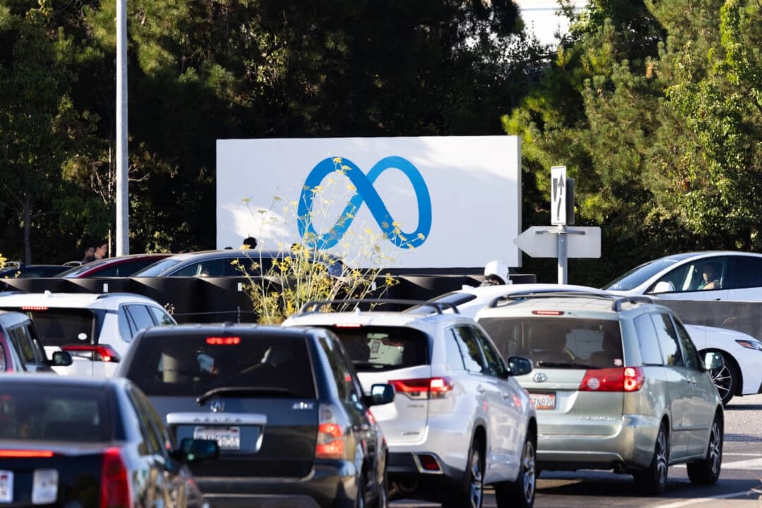 Las oficinas de Meta en Menlo Park, California, el 31 de julio de 2025. (John Fredricks/The Epoch Times)
