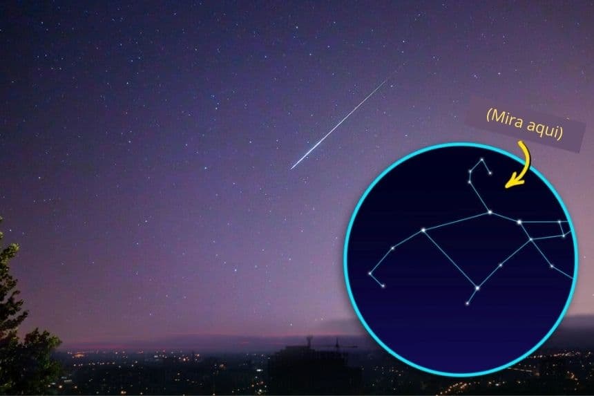 Ilustración de una lluvia de meteoritos. (The Epoch Times/ Shutterstock/Stock Holm/JohnKruger)
