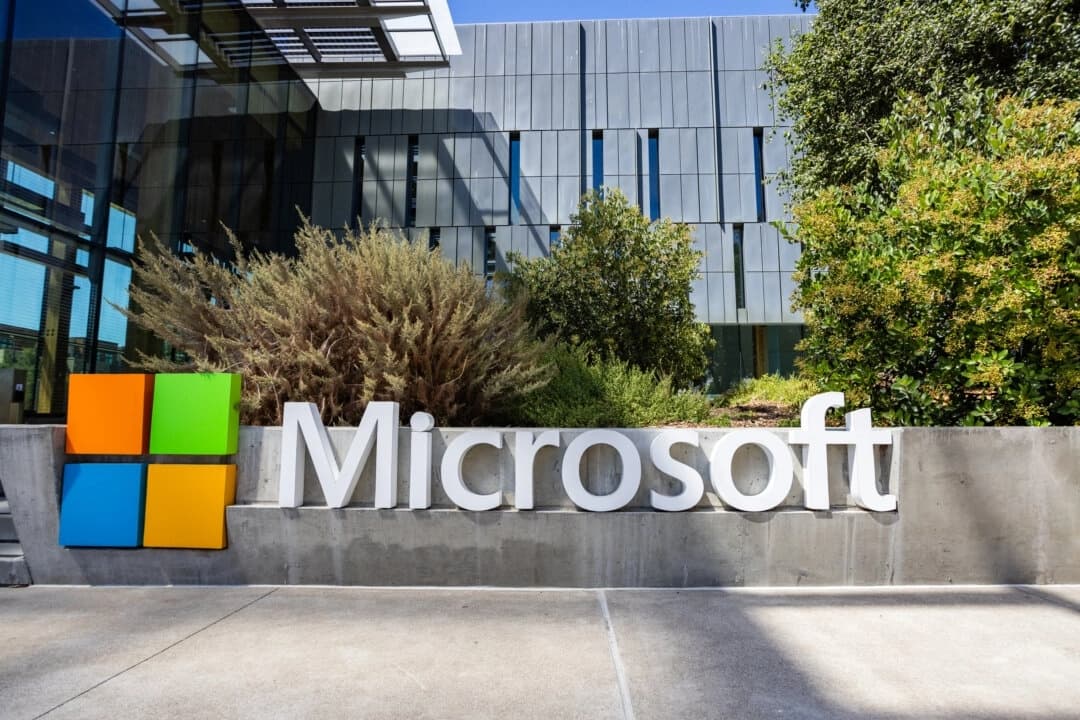 Oficinas de Microsoft en Mountain View, California, el 31 de julio de 2025. (John Fredricks/The Epoch Times)
