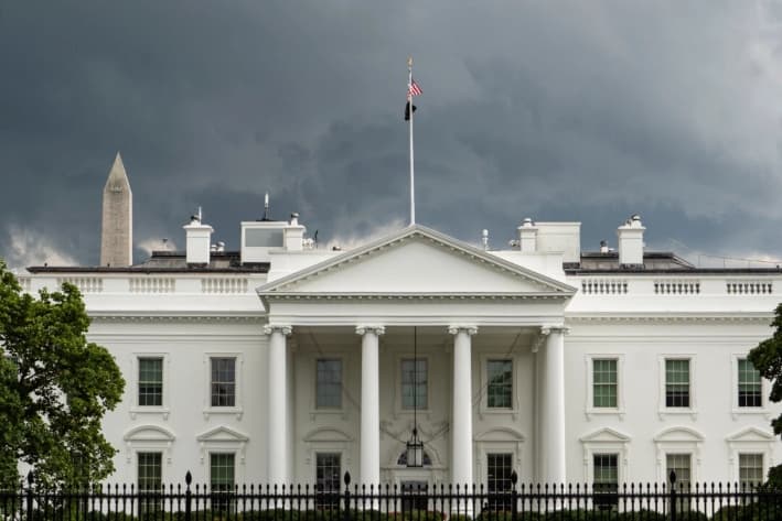 La Casa Blanca en Washington, el 14 de agosto de 2025. (Madalina Kilroy/The Epoch Times)