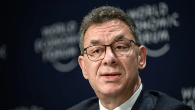 CEO de Pfizer, Albert Bourla, en Davos, Suiza, el 25 de mayo de 2022. (Fabrice Coffrini/AFP vía Getty Images)
