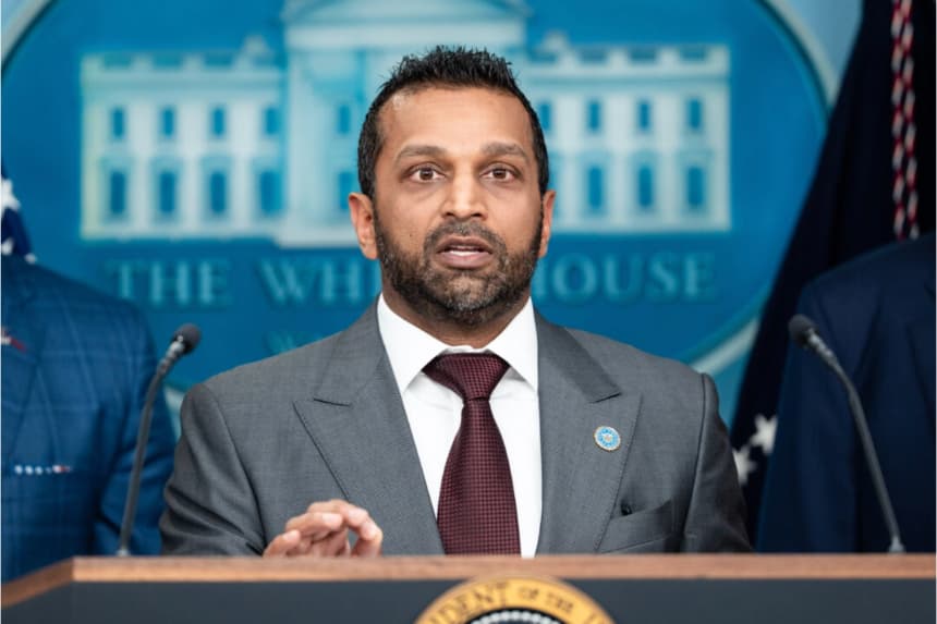 El director del FBI, Kash Patel, habla durante una conferencia de prensa en la Casa Blanca el 11 de agosto de 2025. Madalina Kilroy/The Epoch Times