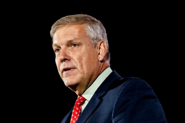 El representante Barry Loudermilk (R-Ga.) habla en Nashville, Tennessee, el 18 de junio de 2022. (Seth Herald/Getty Images)
