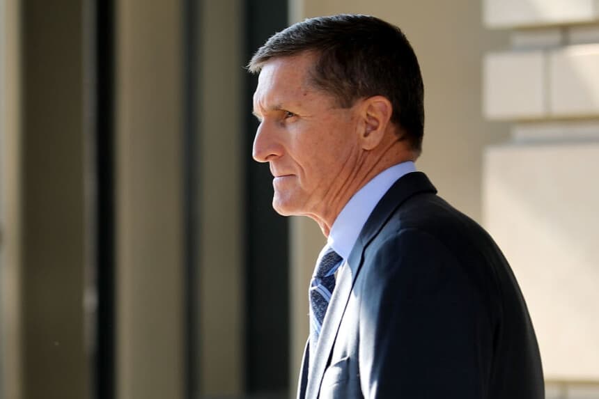 Michael Flynn el 1 de diciembre de 2017 en Washington, D.C. (Chip Somodevilla/Getty Images)