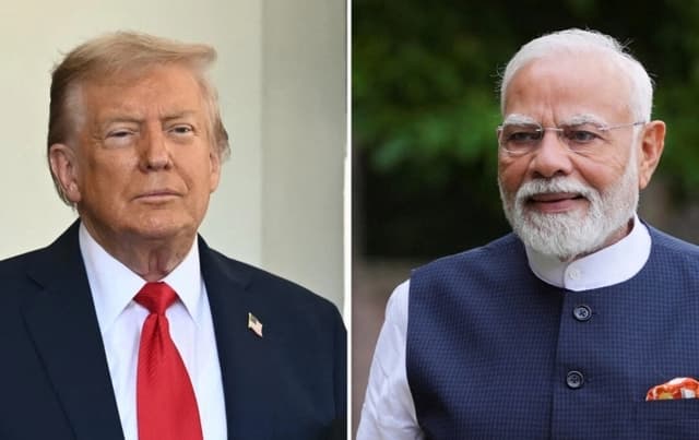Trump afirma que continúan las negociaciones comerciales con la India