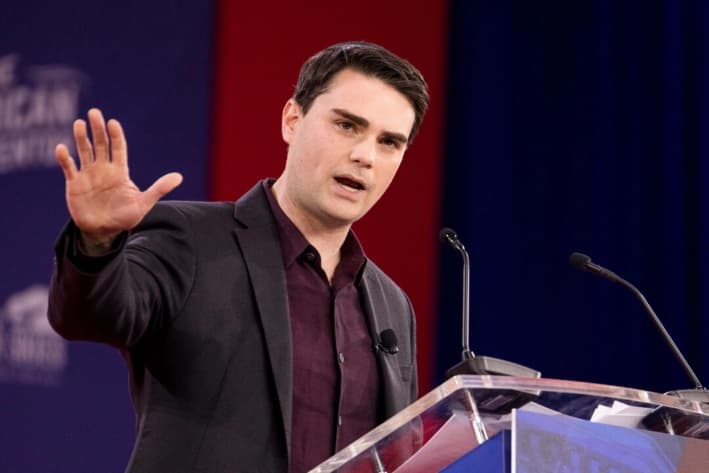 Ben Shapiro, comentarista político y editor emérito de The Daily Wire, habla en National Harbor, Maryland, el 22 de febrero de 2018. (Samira Bouaou/The Epoch Times)