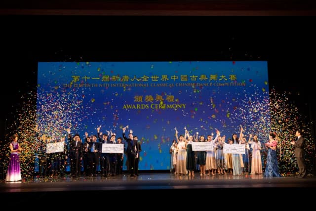 Ganadores del 11.º Concurso Internacional de Danza Clásica China NTD en el Centro de Artes Escénicas Sugar Loaf en Chester, Nueva York, el 14 de septiembre de 2025. (Larry Dye/The Epoch Times)