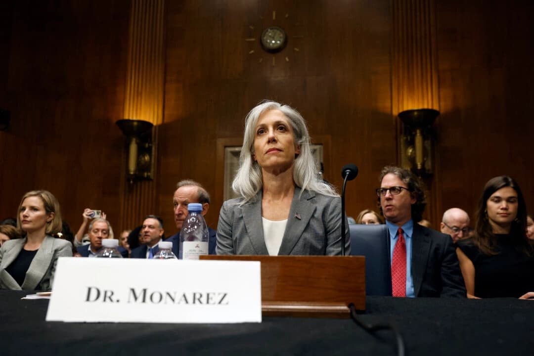 Susan Monarez, exdirectora de los Centros para el Control y la Prevención de Enfermedades, en Washington, el 17 de septiembre de 2025. (Kevin Dietsch/Getty Images)