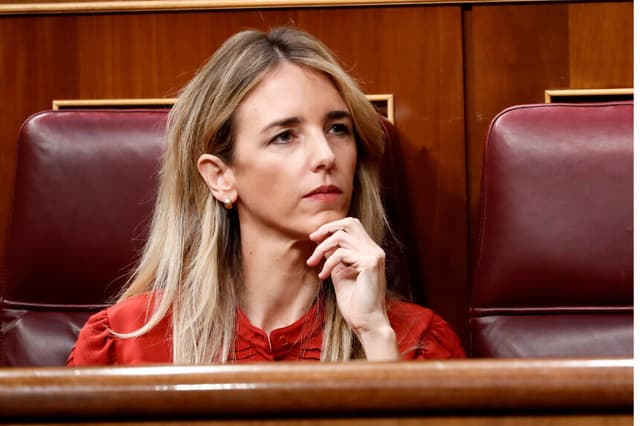 Una foto de archivo de la Diputada del Partido Popular, Cayetana Álvarez de Toledo, el 18 de marzo de 2020 en Madrid, España. (Mariscal - Pool/Getty Images)