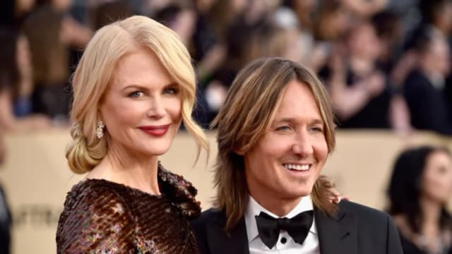 La actriz Nicole Kidman (izquierda) y el músico Keith Urban asisten a la 24.ª edición de los premios Screen Actors Guild Awards en el Shrine Auditorium de Los Ángeles el 21 de enero de 2018. (Frazer Harrison/Getty Images)
