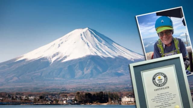 A los 102 Años, conquista el Monte Fuji y gana premio Récords Guinness: ¡La edad no es barrera!