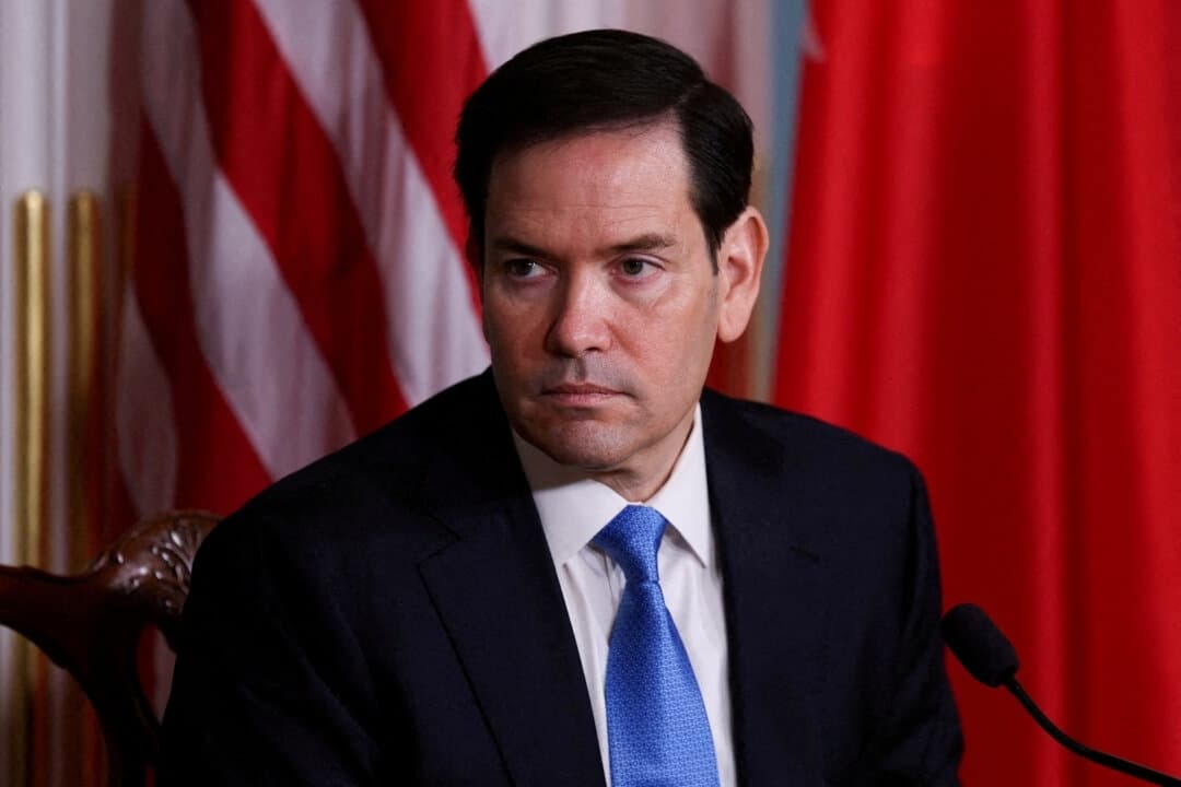El secretario de Estado de EE. UU., Marco Rubio, asiste a un evento en el Departamento de Estado en Washington el 16 de julio de 2025. (Umit Bektas/Reuters)
