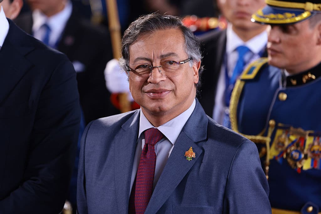 El presidente de Colombia, Gustavo Petro, el 24 de mayo de 2025 en Quito, Ecuador. (Franklin Jacome/Getty Images)