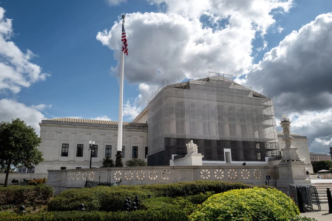 La Corte Suprema de Estados Unidos en Washington, el 2 de octubre de 2025. (Madalina Kilroy/The Epoch Times)