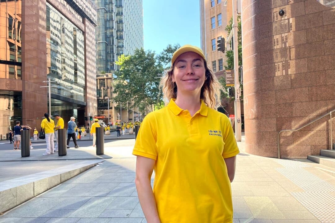 Amy Duncan, una defensora de las personas con discapacidad de Sídney, practica Falun Dafa desde hace 15 años. (Cindy Li/ The Epoch Times).