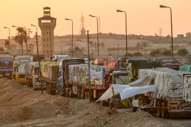 El paso fronterizo entre Egipto y Gaza, en Rafah, Egipto, el 9 de septiembre de 2024. (Amr Nabil/AP Photo)
