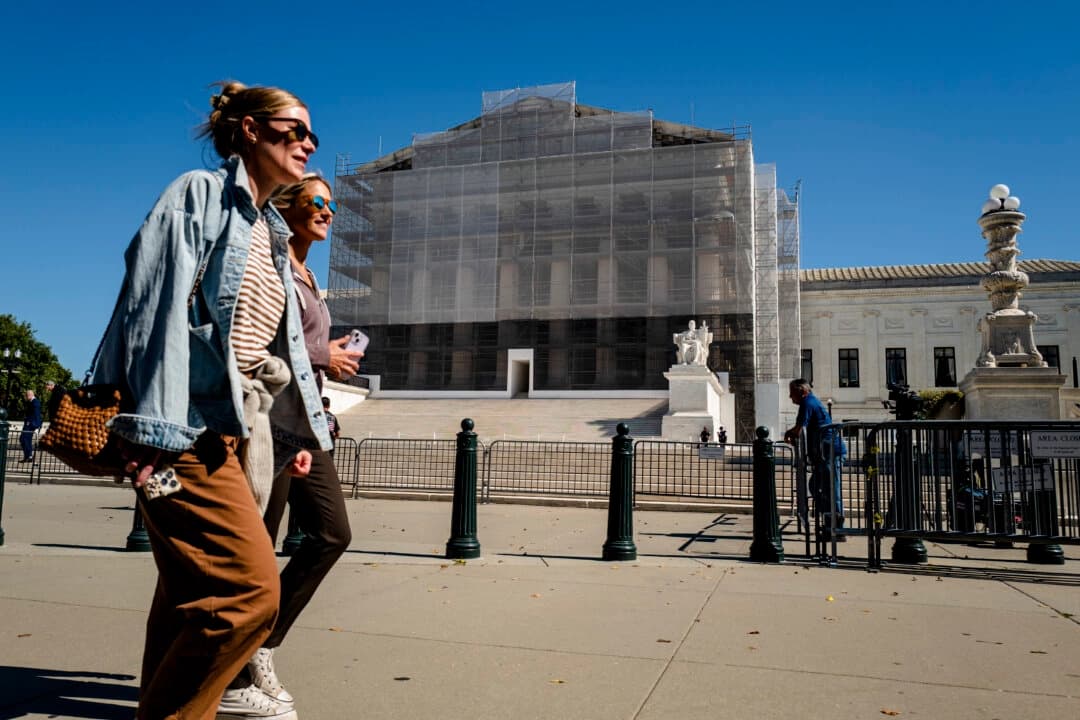 La Corte Suprema de Estados Unidos en Washington, el 6 de octubre de 2025. (Madalina Kilroy/The Epoch Times).