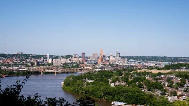 Horizonte en Cincinnati el 9 de mayo de 2025. (Madalina Vasiliu/The Epoch Times)