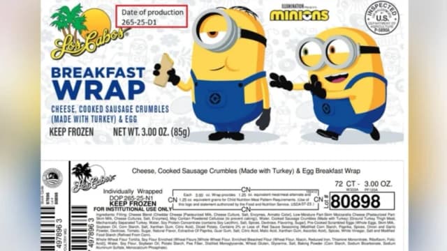 Retiran del mercado 91,000 libras de productos Wrap, de programas nacionales de alimentación escolar