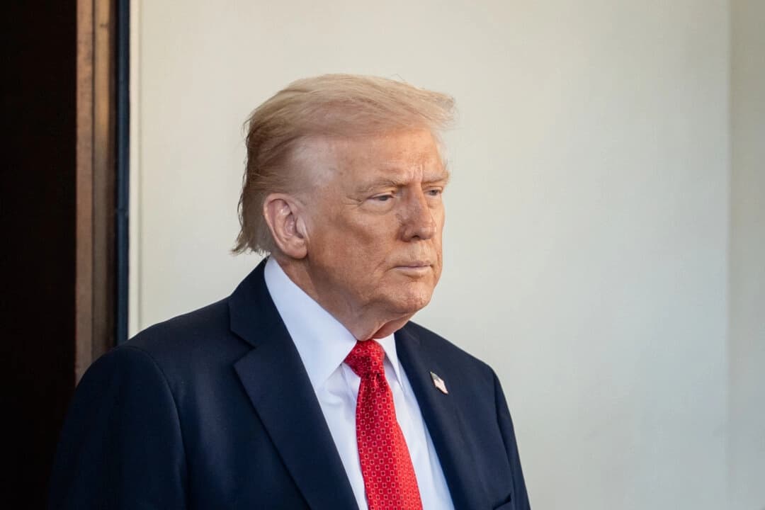 El presidente Donald Trump en la Casa Blanca el 20 de octubre de 2025. (Madalina Kilroy/The Epoch Times)