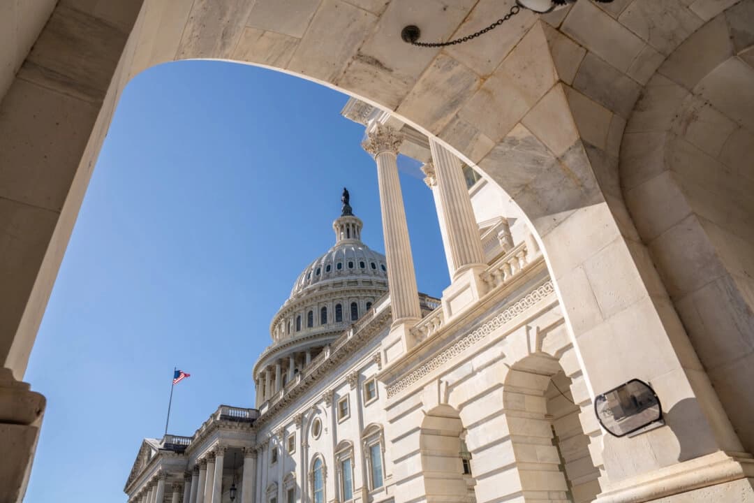 El Capitolio de los Estados Unidos durante el cierre gubernamental en Washington el 22 de octubre de 2025. (Madalina Kilroy/The Epoch Times)