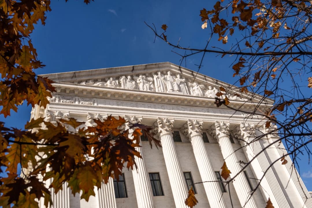 La Corte Suprema de Estados Unidos en Washington, el 10 de noviembre de 2025. (Madalina Kilroy/The Epoch Times)