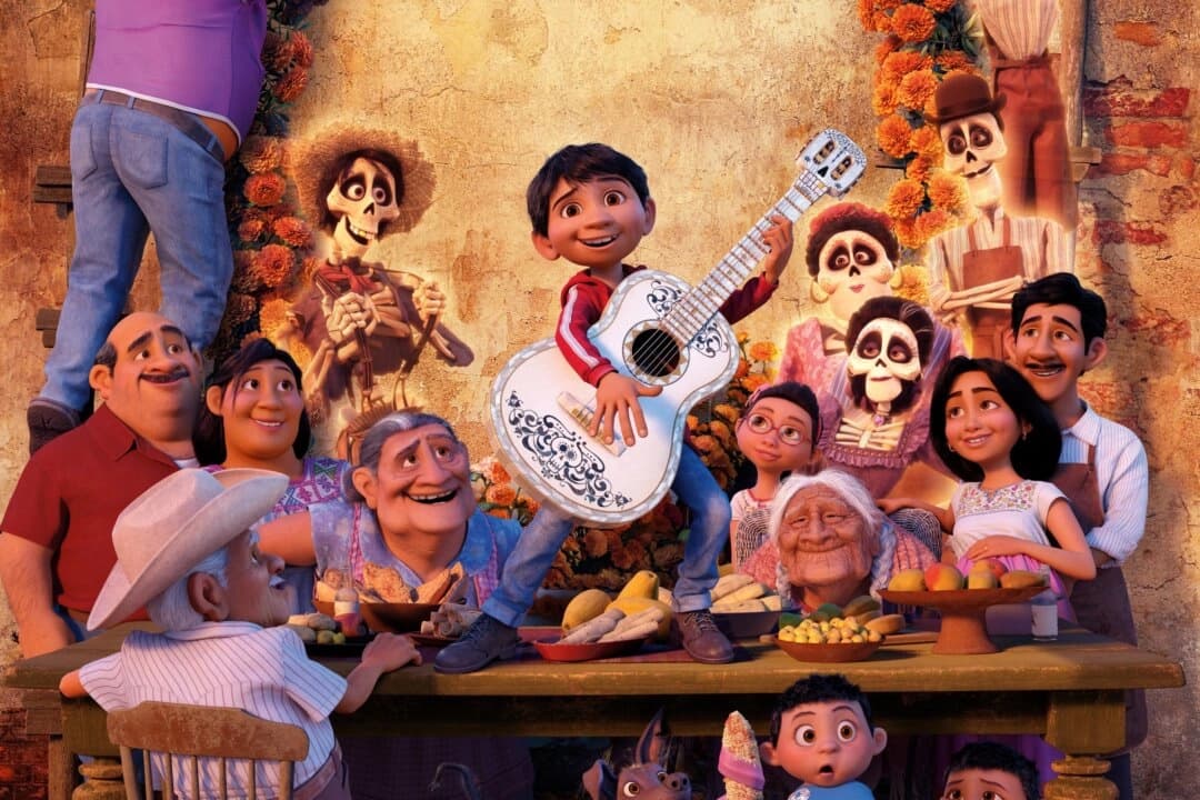 Un fondo de pantalla de la película de Pixar "Coco" (2017). Pixar