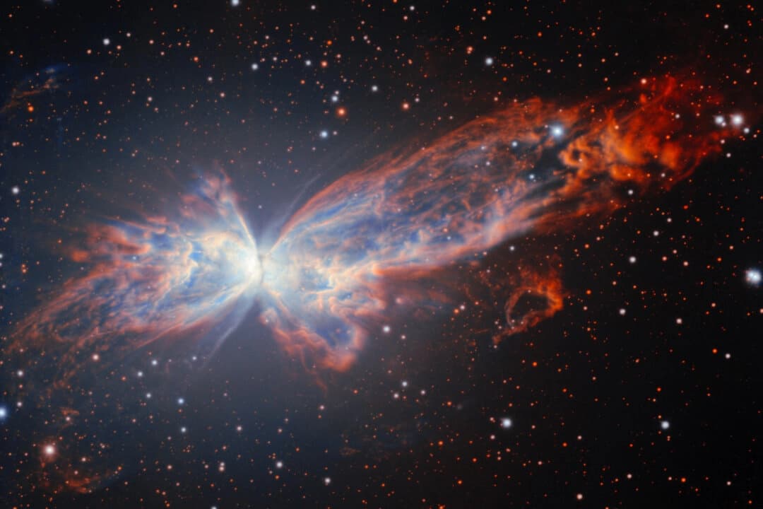 Telescopio en Chile captura impresionante imagen de una mariposa cósmica