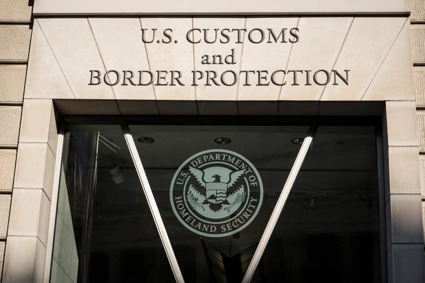 La sede de la Oficina de Aduanas y Protección Fronteriza de Estados Unidos en Washington, el 12 de agosto de 2024. (Madalina Vasiliu/The Epoch Times)