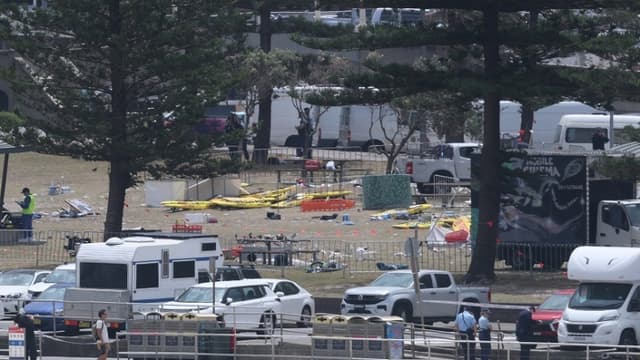 Vista del Bondi Pavillion tras el tiroteo ocurrido en la playa de Bondi, en Sídney, el 15 de diciembre de 2025. (DAVID GRAY / AFP a través de Getty Images)
