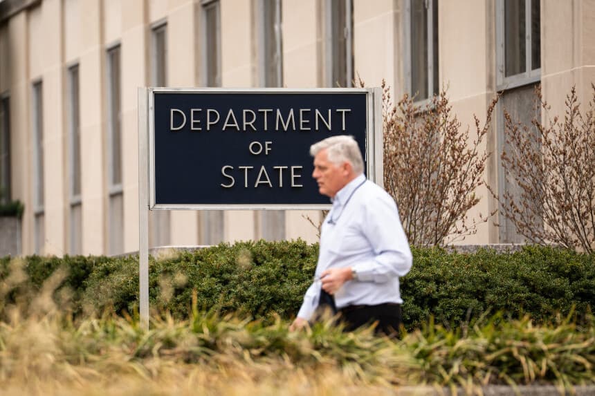 El Departamento de Estado de los Estados Unidos en Washington, el 28 de marzo de 2025. (Madalina Vasiliu/The Epoch Times)