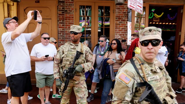 350 miembros de la Guardia Nacional de Luisiana se despliegan para ayudar en las labores policiales