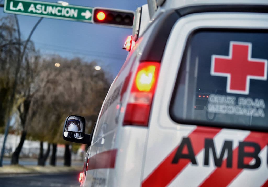 Ambulancia de lam Cruz Roja de México en servicio. (Foto de ALFREDO ESTRELLA/AFP via Getty Images)