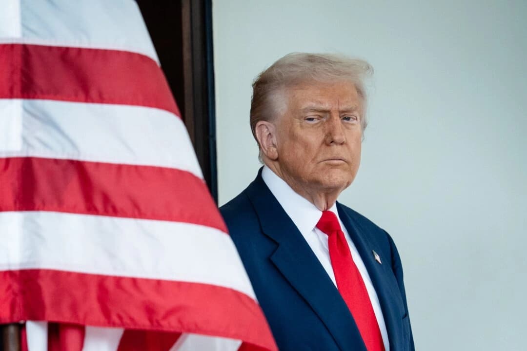 El presidente Donald Trump en la Casa Blanca el 14 de octubre de 2025. (Madalina Kilroy/The Epoch Times)