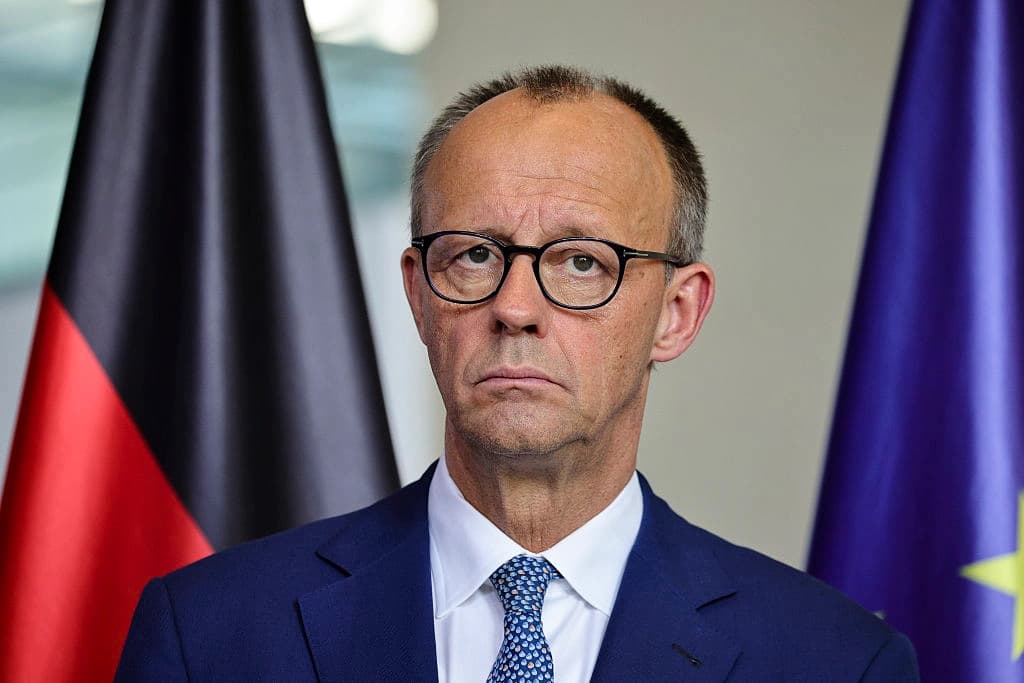 El canciller alemán Friedrich Merz en Berlín, el 11 de junio de 2025. (Omer Messinger/Getty Images)