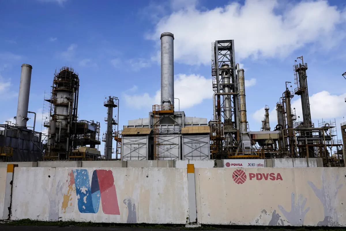 El edificio de la refinería El Palito en Puerto Cabello, Venezuela, el 18 de diciembre de 2025. Jesús Vargas/Getty Images