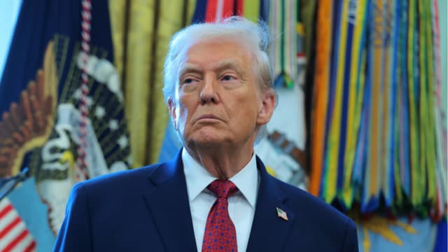 El presidente de los Estados Unidos, Donald Trump, en el Despacho Oval de la Casa Blanca el 15 de diciembre de 2025 en Washington, D.C. (Anna Moneymaker/Getty Images)